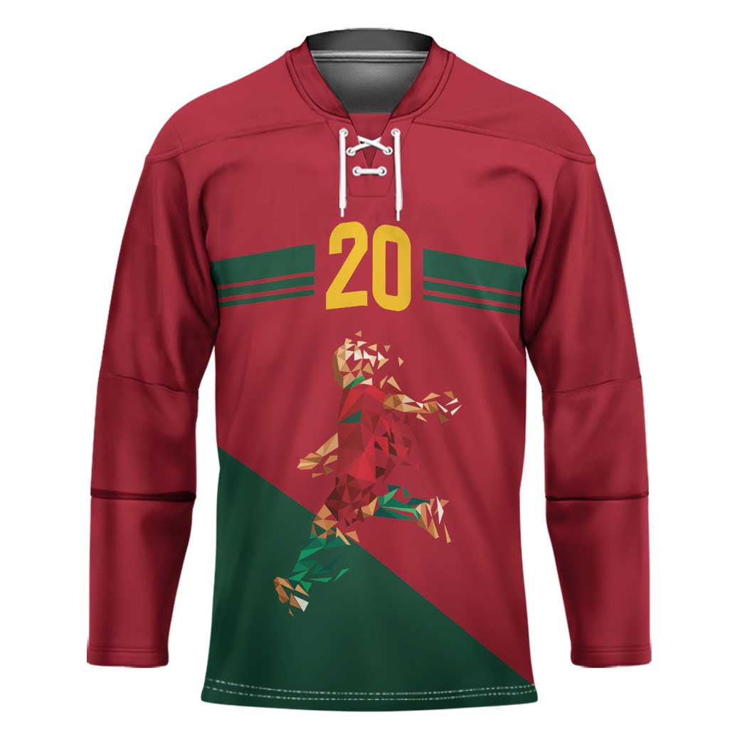 Portuguese Footballer Memorial Hockey Jersey Forever 20 The Heart Still Beats - Wonder Print Shop
