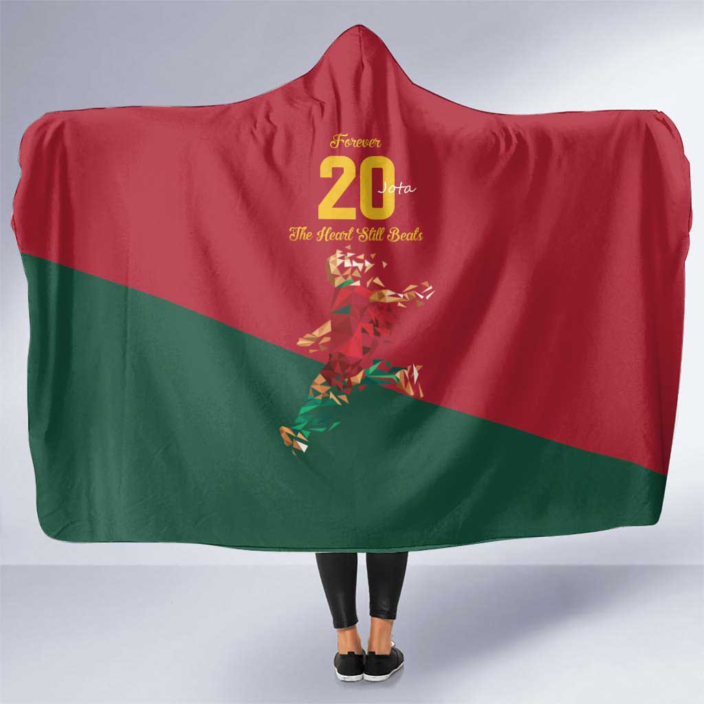 Portuguese Footballer Memorial Hooded Blanket Forever 20 The Heart Still Beats - Wonder Print Shop