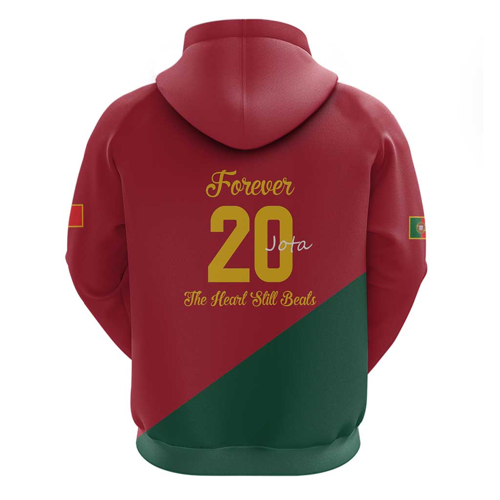 Portuguese Footballer Memorial Hoodie Forever 20 The Heart Still Beats - Wonder Print Shop