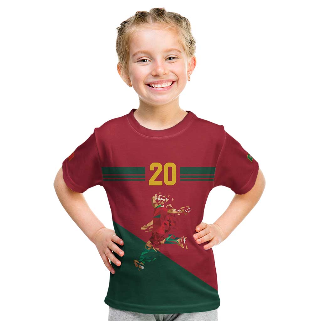 Portuguese Footballer Memorial Kid T Shirt Forever 20 The Heart Still Beats - Wonder Print Shop