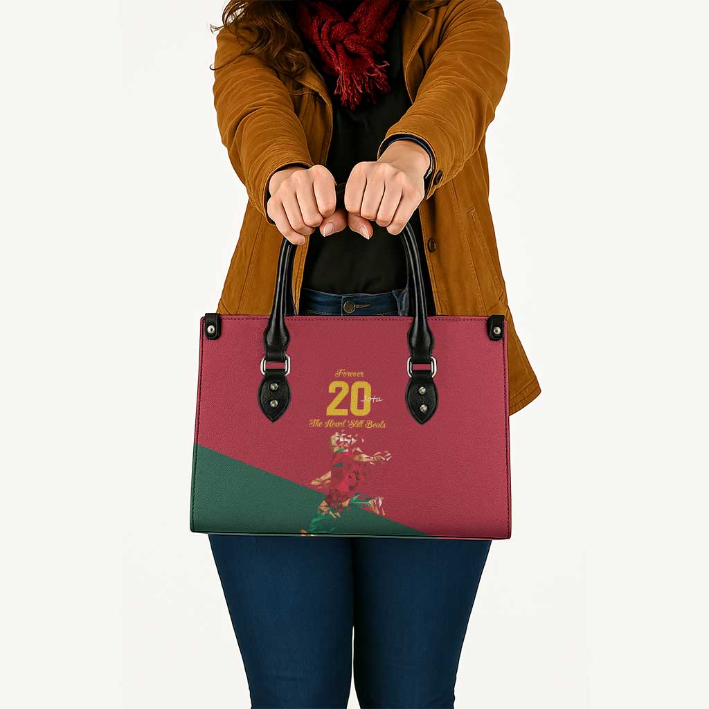 Portuguese Footballer Memorial Leather Bag Forever 20 The Heart Still Beats - Wonder Print Shop