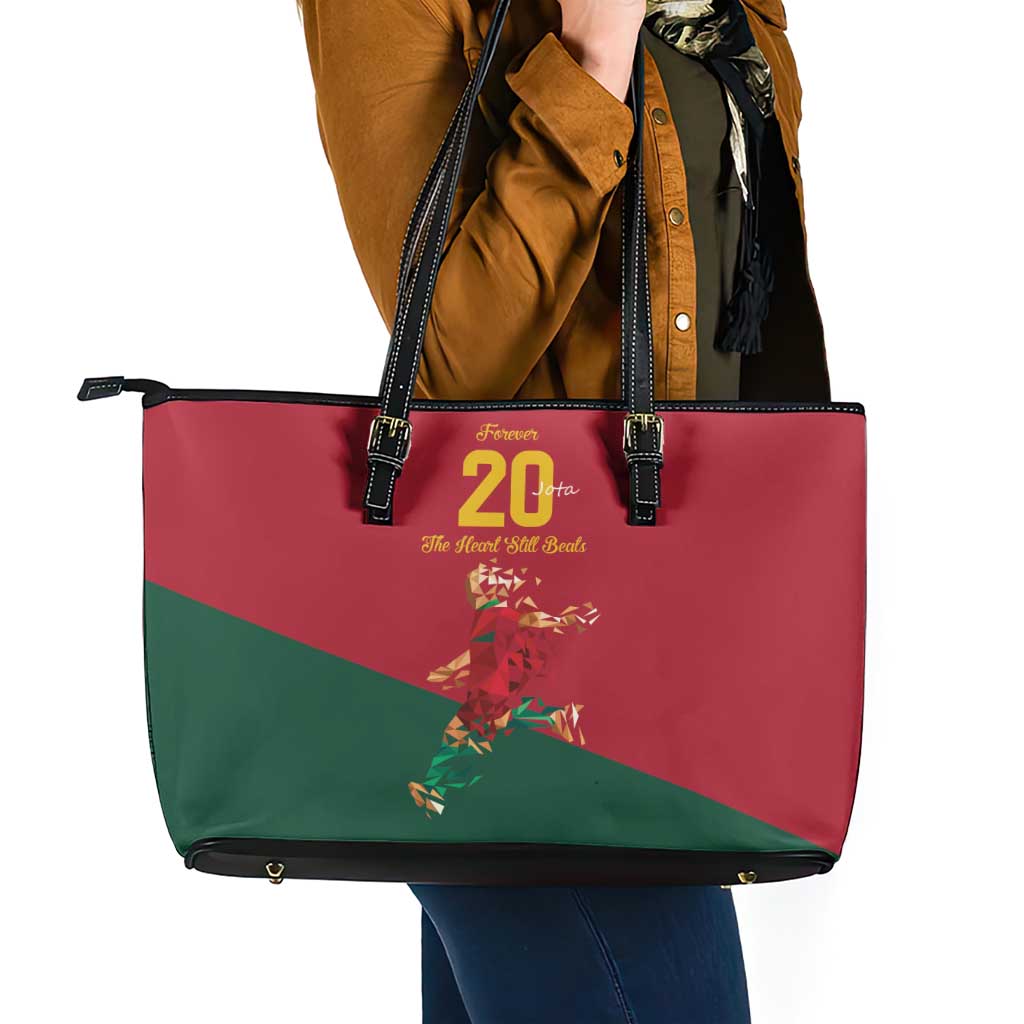 Portuguese Footballer Memorial Leather Tote Bag Forever 20 The Heart Still Beats - Wonder Print Shop