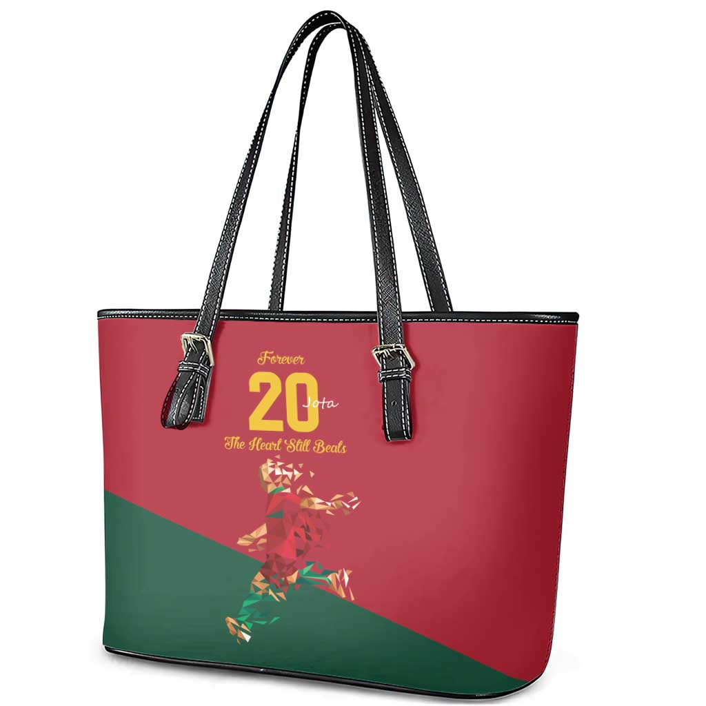 Portuguese Footballer Memorial Leather Tote Bag Forever 20 The Heart Still Beats - Wonder Print Shop