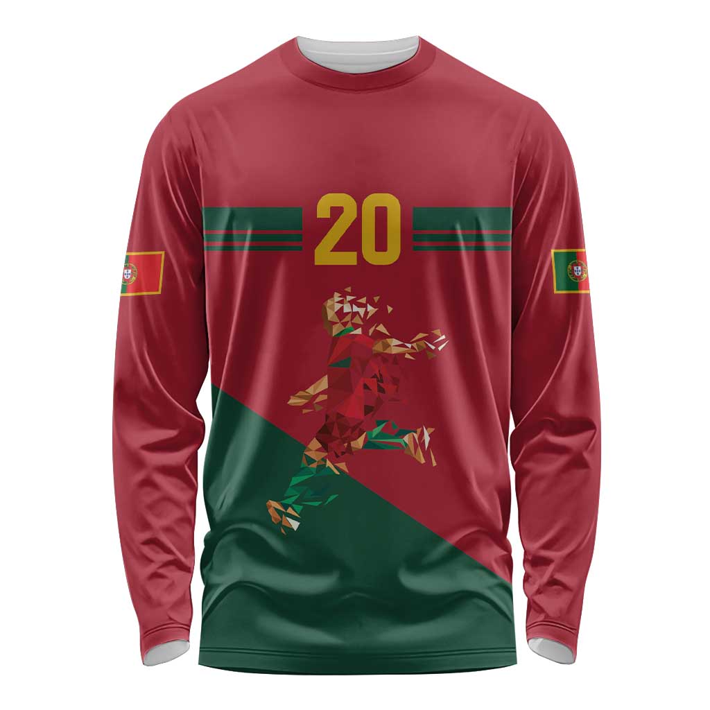 Portuguese Footballer Memorial Long Sleeve Shirt Forever 20 The Heart Still Beats - Wonder Print Shop