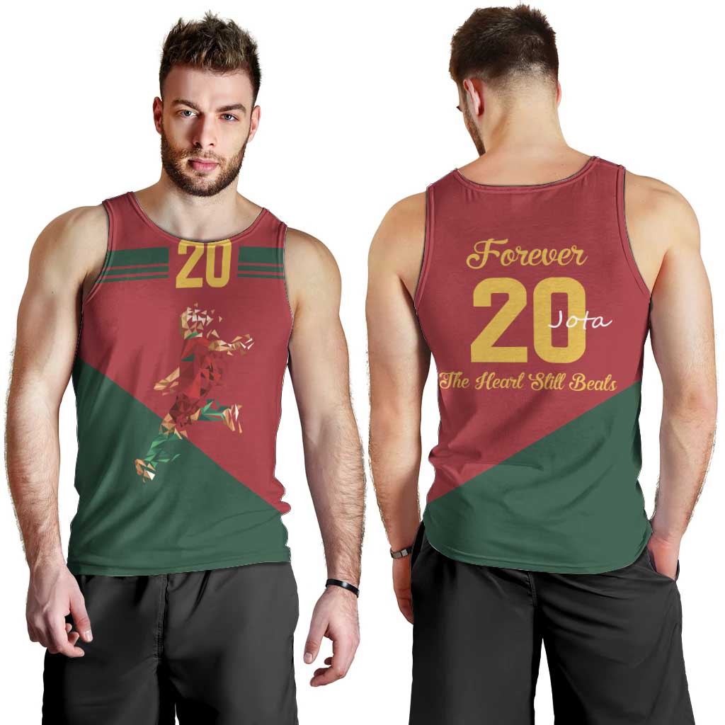 Portuguese Footballer Memorial Men Tank Top Forever 20 The Heart Still Beats - Wonder Print Shop