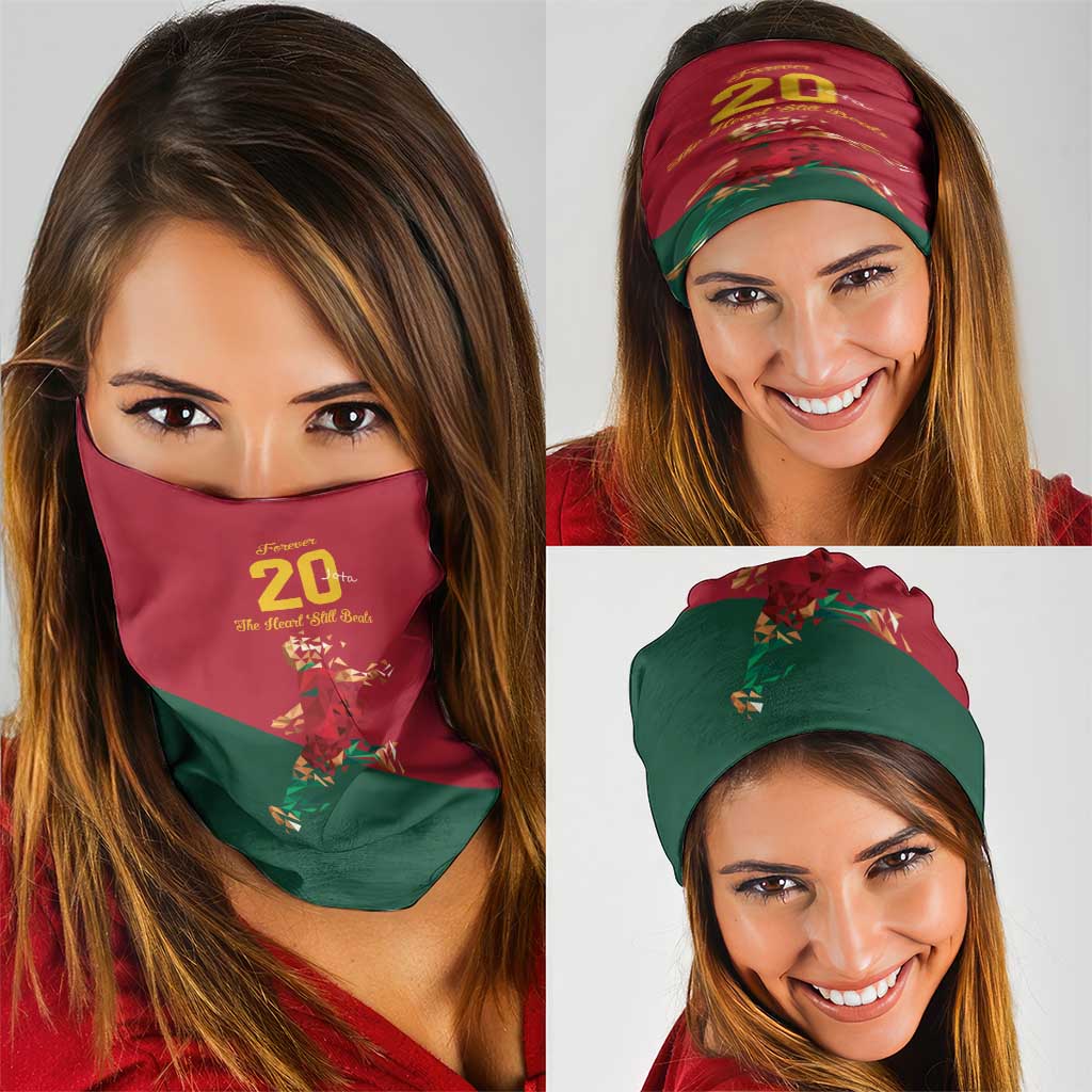 Portuguese Footballer Memorial Neck Gaiter Forever 20 The Heart Still Beats - Wonder Print Shop