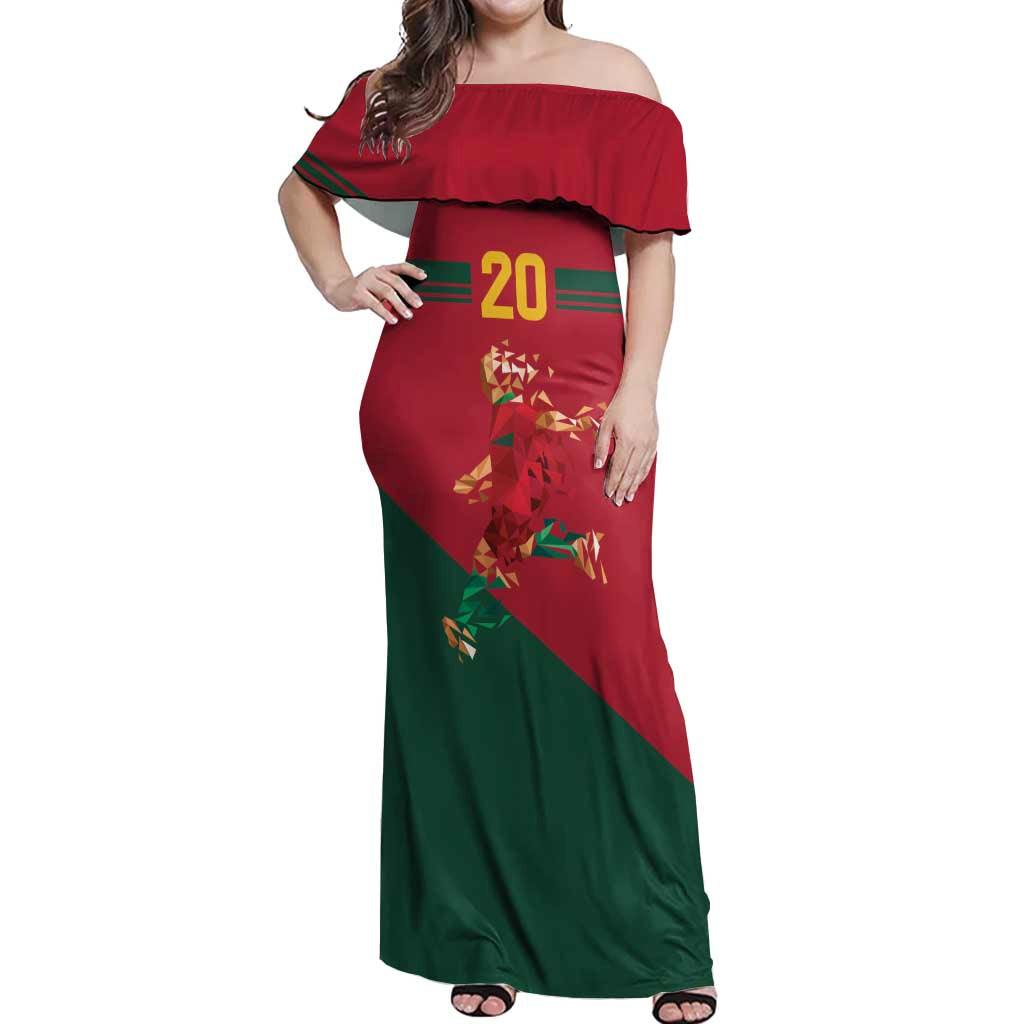 Portuguese Footballer Memorial Off Shoulder Maxi Dress Forever 20 The Heart Still Beats - Wonder Print Shop