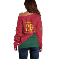 Portuguese Footballer Memorial Off Shoulder Sweater Forever 20 The Heart Still Beats - Wonder Print Shop