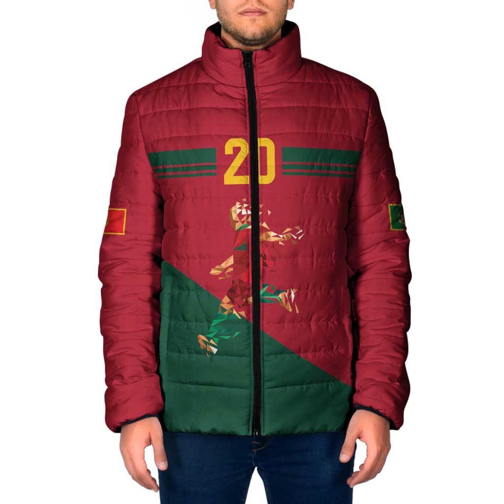 Portuguese Footballer Memorial Padded Jacket Forever 20 The Heart Still Beats - Wonder Print Shop