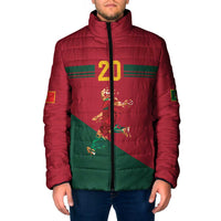 Portuguese Footballer Memorial Padded Jacket Forever 20 The Heart Still Beats - Wonder Print Shop