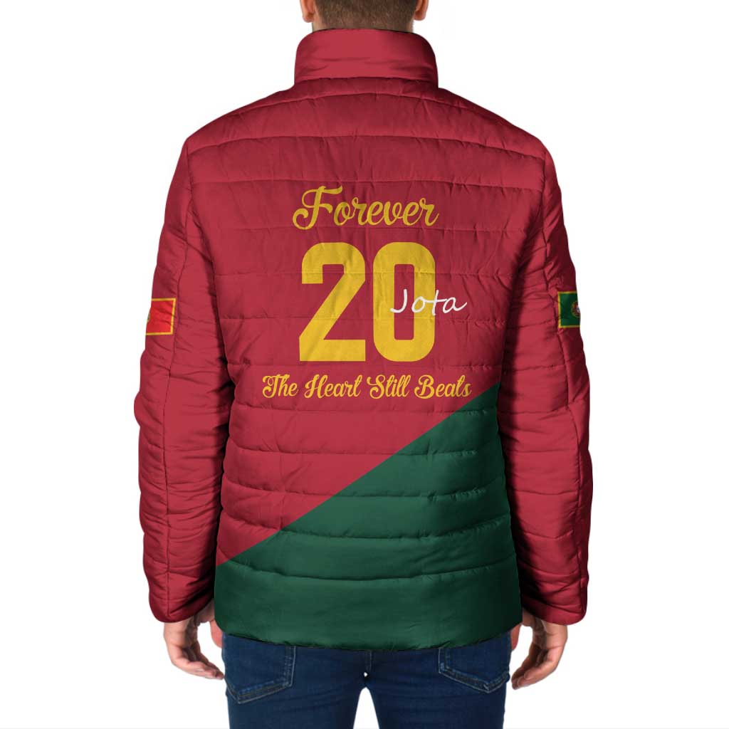 Portuguese Footballer Memorial Padded Jacket Forever 20 The Heart Still Beats - Wonder Print Shop