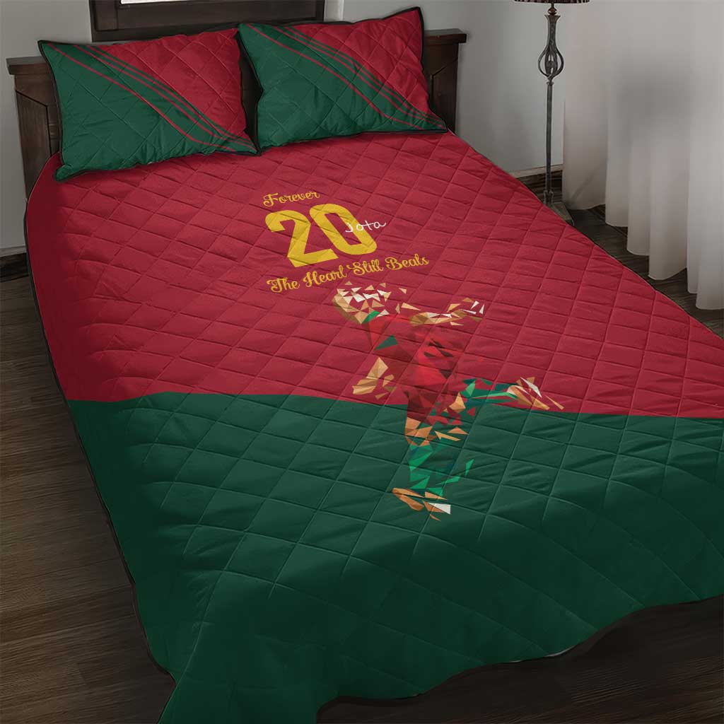 Portuguese Footballer Memorial Quilt Bed Set Forever 20 The Heart Still Beats - Wonder Print Shop