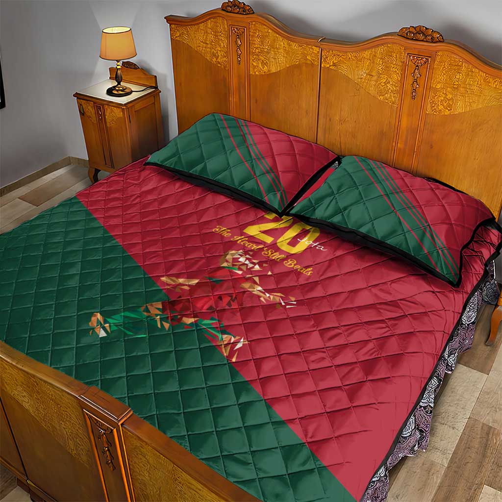 Portuguese Footballer Memorial Quilt Bed Set Forever 20 The Heart Still Beats - Wonder Print Shop