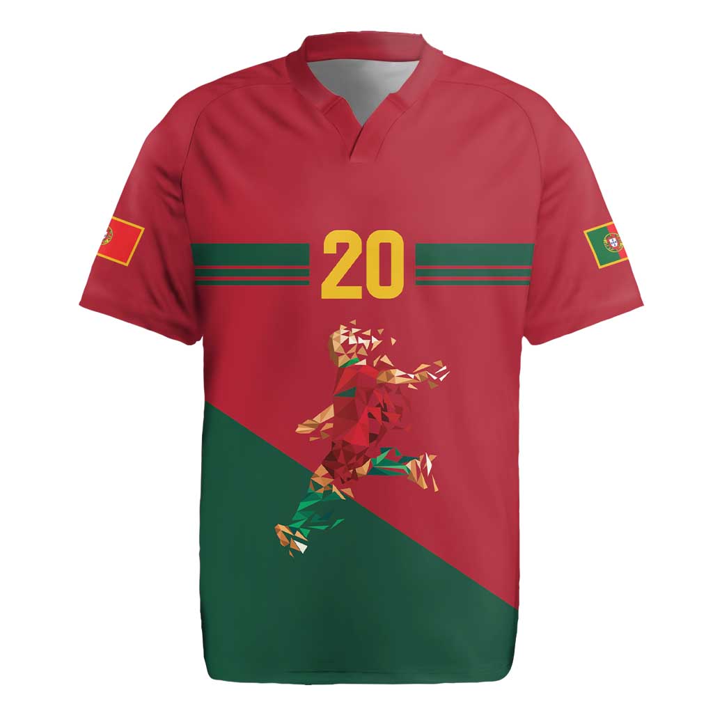 Portuguese Footballer Memorial Rugby Jersey Forever 20 The Heart Still Beats - Wonder Print Shop