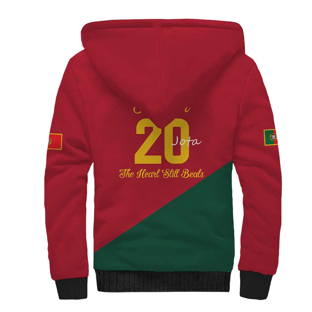 Portuguese Footballer Memorial Sherpa Hoodie Forever 20 The Heart Still Beats - Wonder Print Shop
