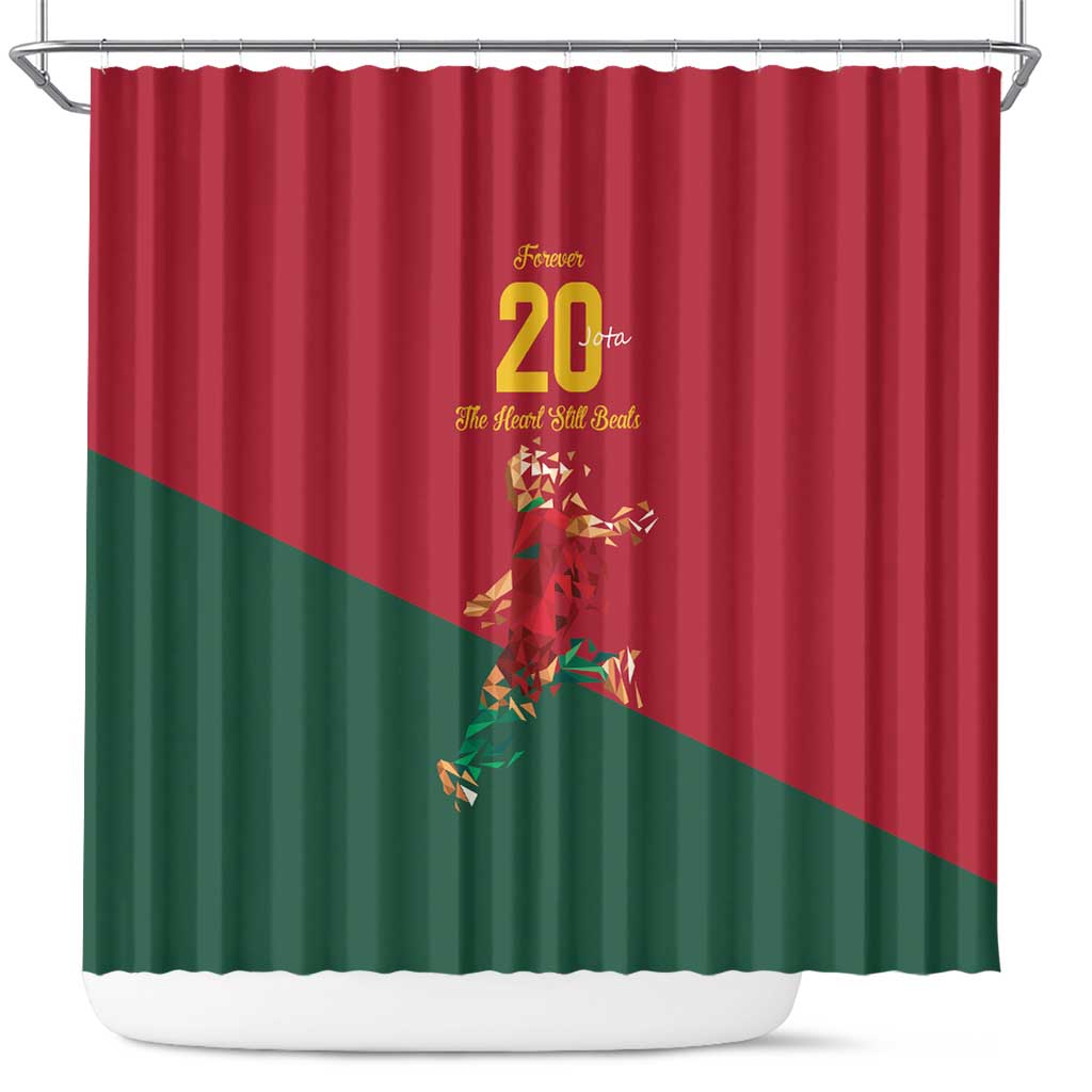 Portuguese Footballer Memorial Shower Curtain Forever 20 The Heart Still Beats - Wonder Print Shop