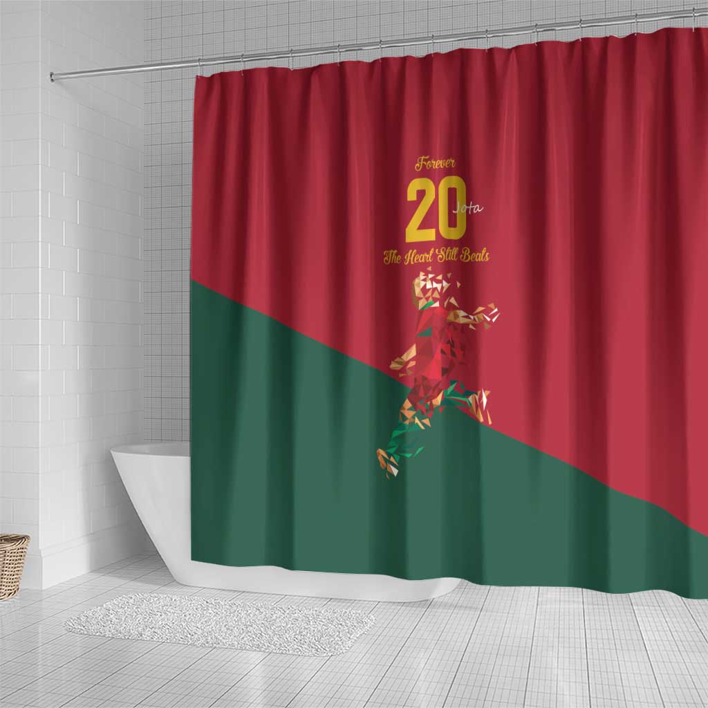 Portuguese Footballer Memorial Shower Curtain Forever 20 The Heart Still Beats - Wonder Print Shop