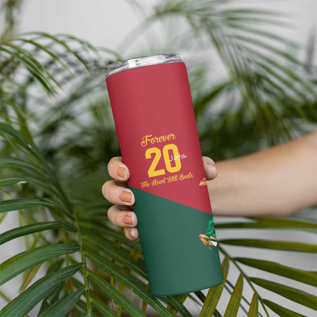 Portuguese Footballer Memorial Skinny Tumbler Forever 20 The Heart Still Beats - Wonder Print Shop