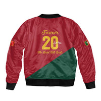 Portuguese Footballer Memorial Sleeve Zip Bomber Jacket Forever 20 The Heart Still Beats - Wonder Print Shop