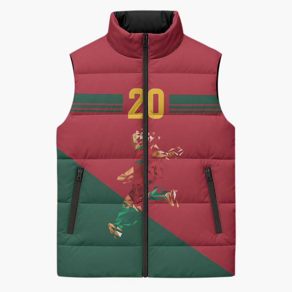 Portuguese Footballer Memorial Sleeveless Puffer Jacket Forever 20 The Heart Still Beats - Wonder Print Shop
