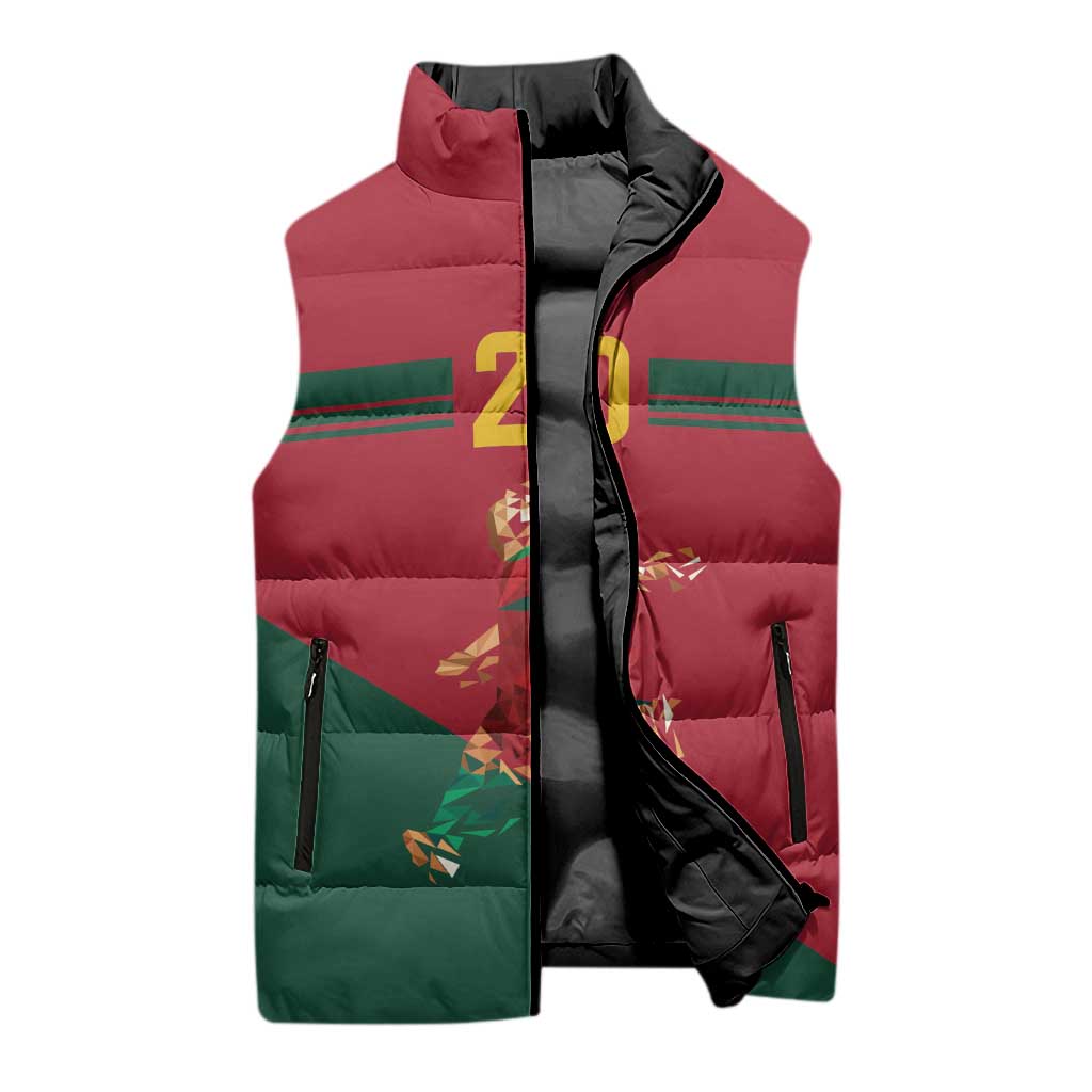 Portuguese Footballer Memorial Sleeveless Puffer Jacket Forever 20 The Heart Still Beats - Wonder Print Shop