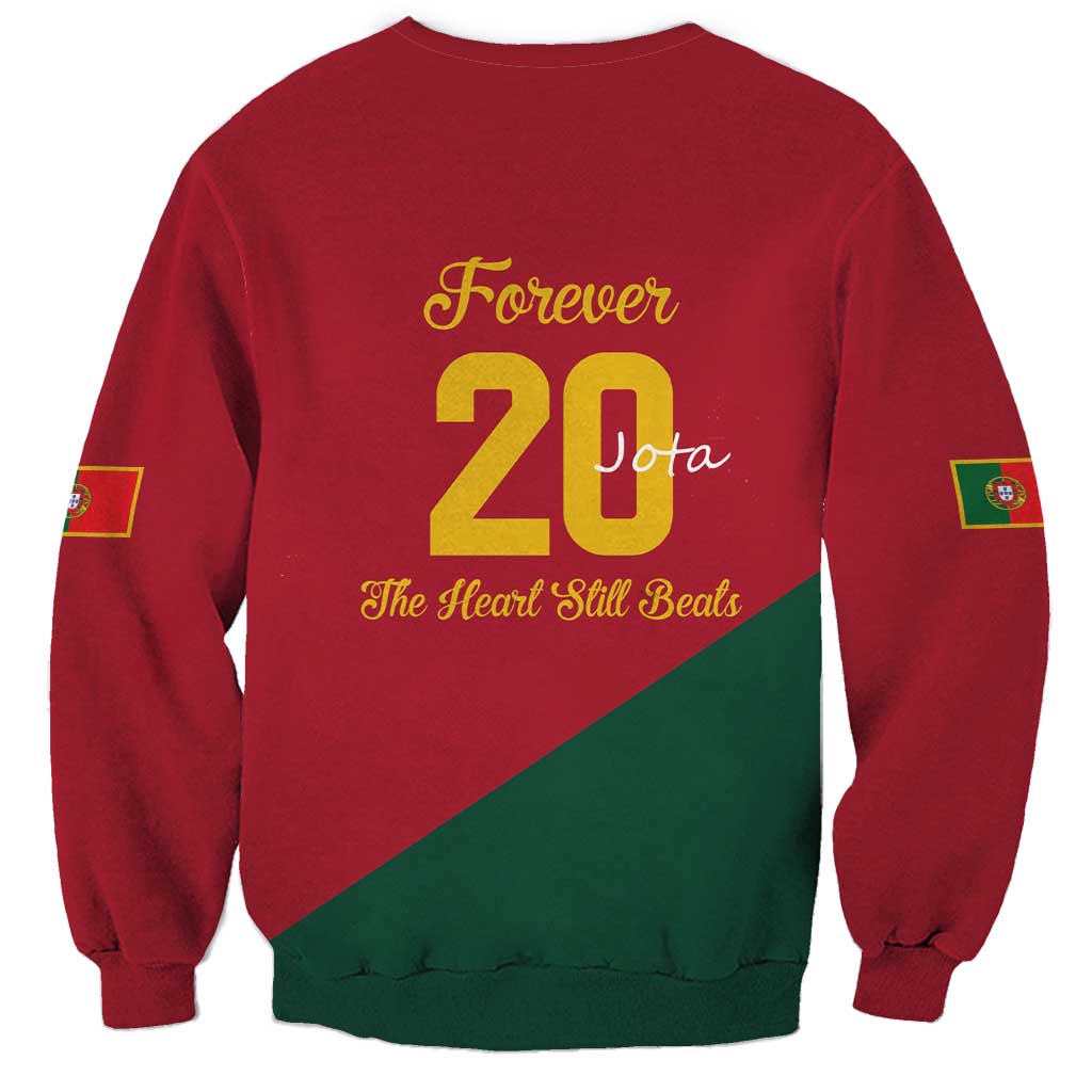 Portuguese Footballer Memorial Sweatshirt Forever 20 The Heart Still Beats - Wonder Print Shop