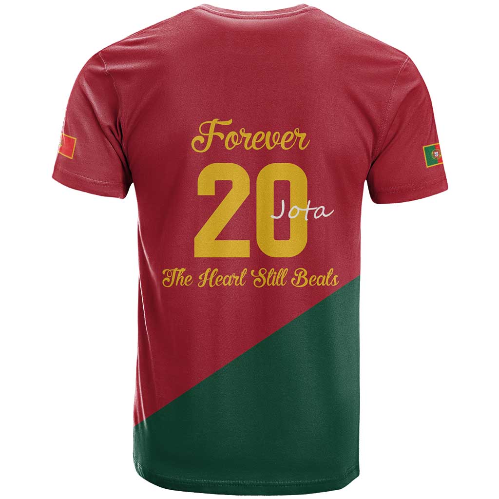 Portuguese Footballer Memorial T Shirt Forever 20 The Heart Still Beats - Wonder Print Shop