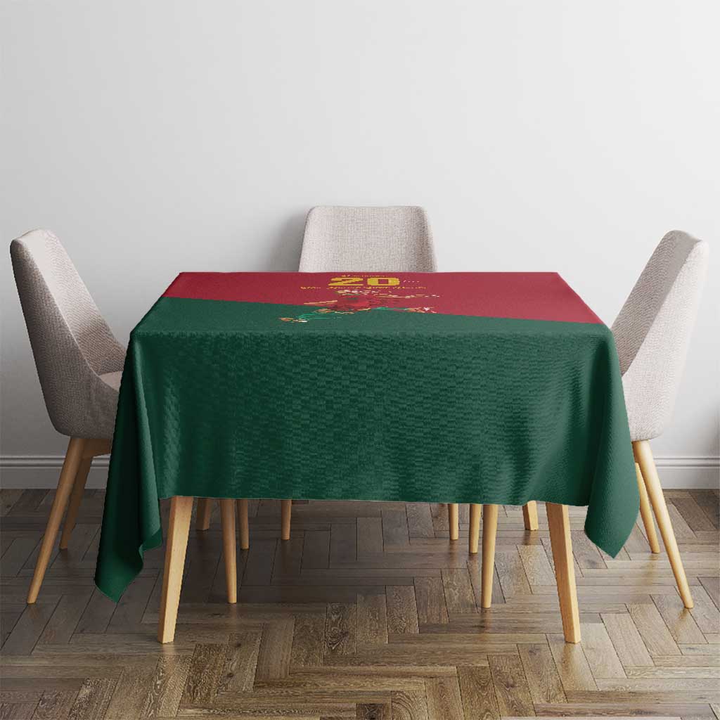 Portuguese Footballer Memorial Tablecloth Forever 20 The Heart Still Beats - Wonder Print Shop