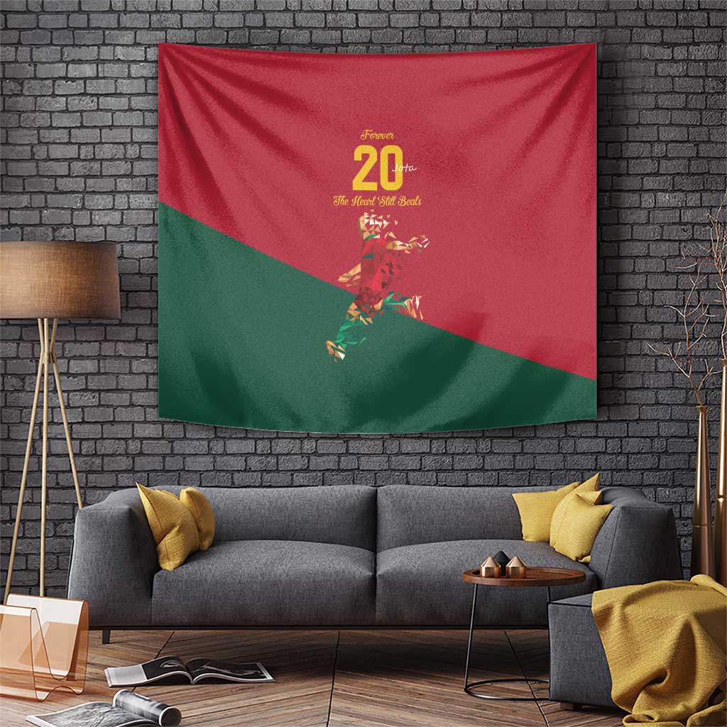 Portuguese Footballer Memorial Tapestry Forever 20 The Heart Still Beats - Wonder Print Shop