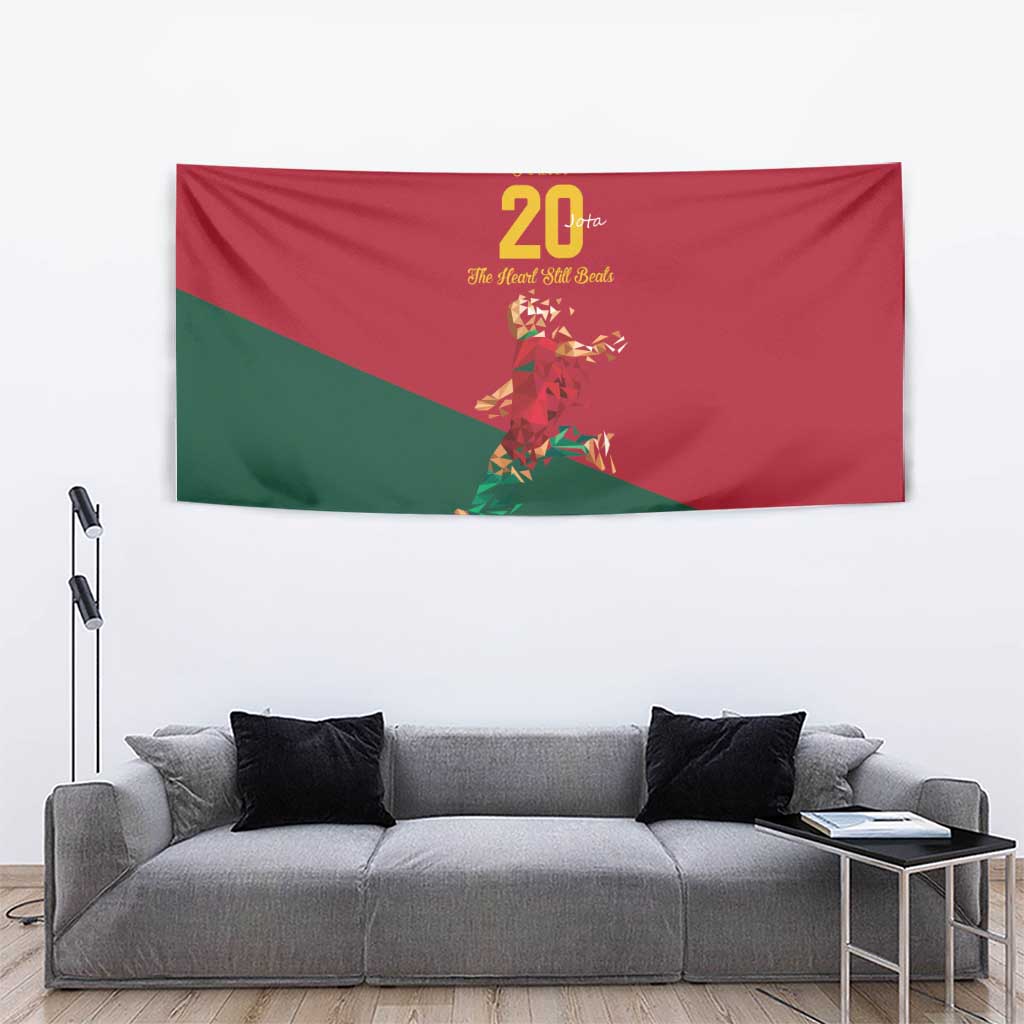 Portuguese Footballer Memorial Tapestry Forever 20 The Heart Still Beats - Wonder Print Shop