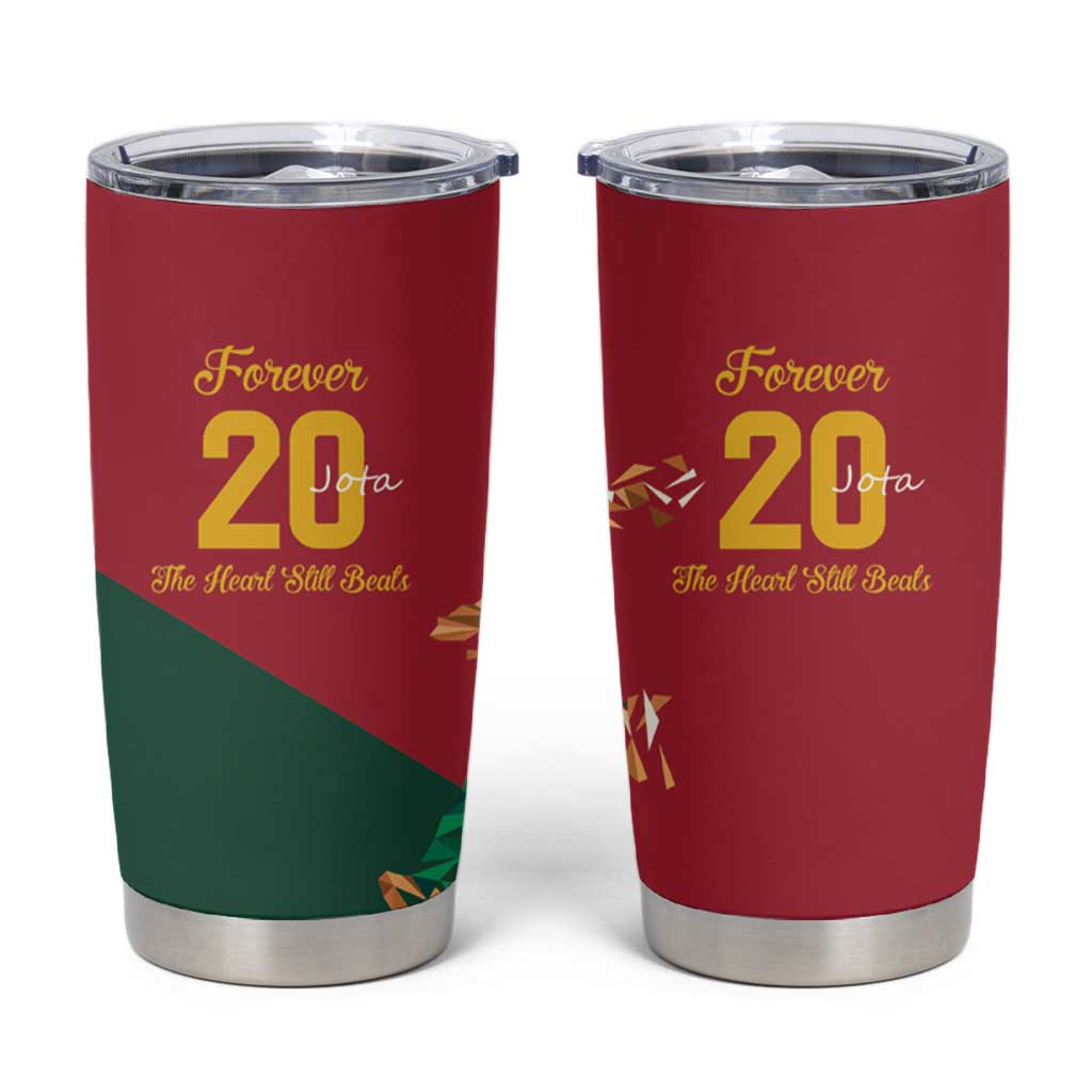 Portuguese Footballer Memorial Tumbler Cup Forever 20 The Heart Still Beats - Wonder Print Shop