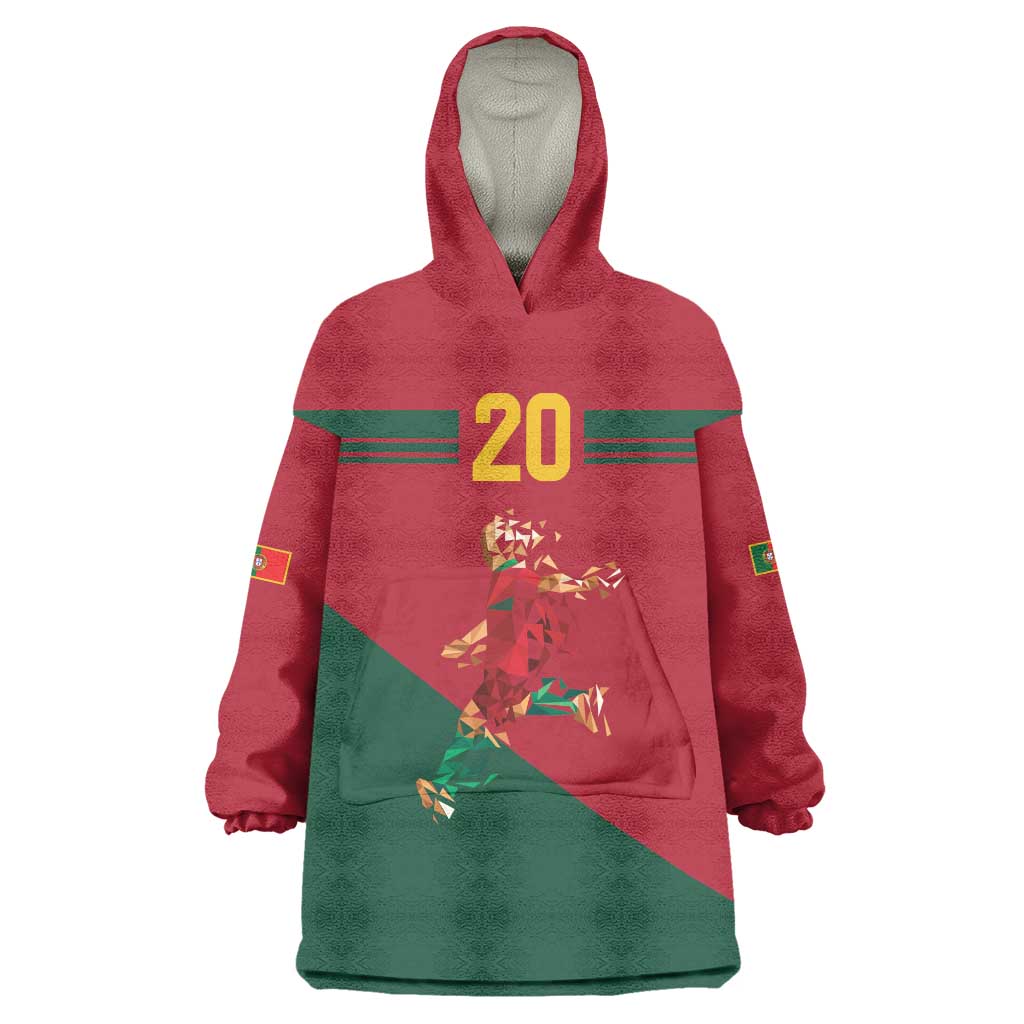 Portuguese Footballer Memorial Wearable Blanket Hoodie Forever 20 The Heart Still Beats - Wonder Print Shop