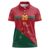 Portuguese Footballer Memorial Women Polo Shirt Forever 20 The Heart Still Beats - Wonder Print Shop