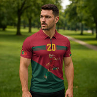 Portuguese Footballer Memorial Zipper Polo Shirt Forever 20 The Heart Still Beats - Wonder Print Shop