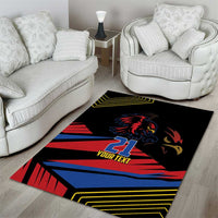 Custom Caribbean Cricket Antigua and Barbuda Area Rug - Wonder Print Shop