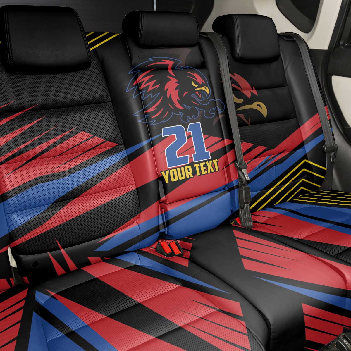 Custom Caribbean Cricket Antigua and Barbuda Back Car Seat Cover - Wonder Print Shop