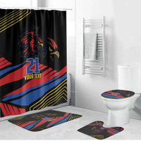 Custom Caribbean Cricket Antigua and Barbuda Bathroom Set - Wonder Print Shop
