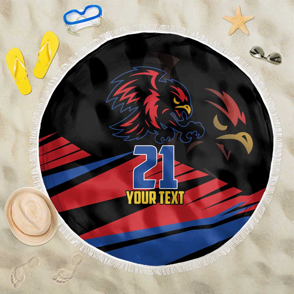 Custom Caribbean Cricket Antigua and Barbuda Beach Blanket - Wonder Print Shop
