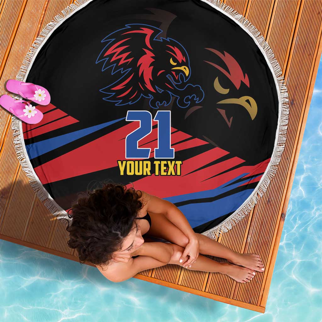 Custom Caribbean Cricket Antigua and Barbuda Beach Blanket - Wonder Print Shop