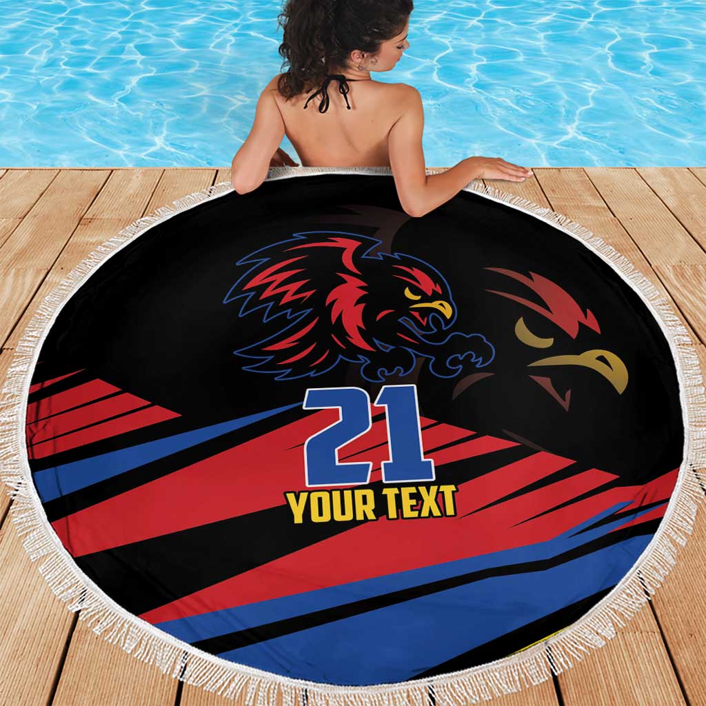 Custom Caribbean Cricket Antigua and Barbuda Beach Blanket - Wonder Print Shop