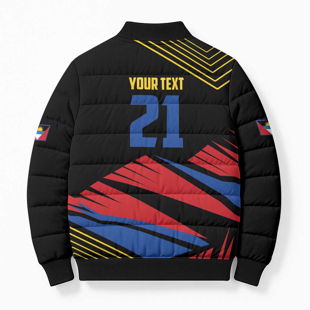 Custom Caribbean Cricket Antigua and Barbuda Bomber Puffer Jacket - Wonder Print Shop