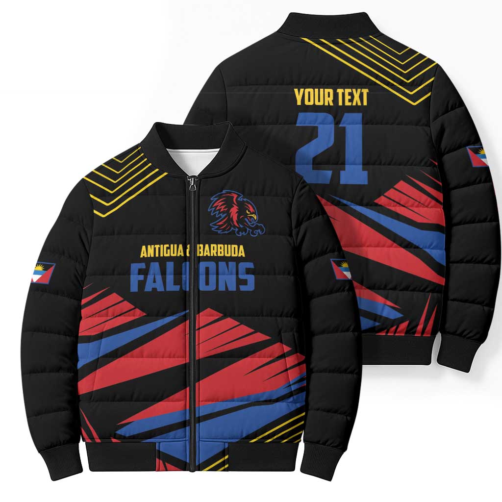 Custom Caribbean Cricket Antigua and Barbuda Bomber Puffer Jacket - Wonder Print Shop