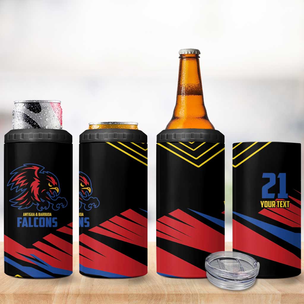 Custom Caribbean Cricket Antigua and Barbuda 4 in 1 Can Cooler Tumbler - Wonder Print Shop