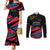 Custom Caribbean Cricket Antigua and Barbuda Couples Matching Mermaid Dress and Long Sleeve Button Shirt - Wonder Print Shop