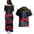 Custom Caribbean Cricket Antigua and Barbuda Couples Matching Puletasi and Hawaiian Shirt - Wonder Print Shop