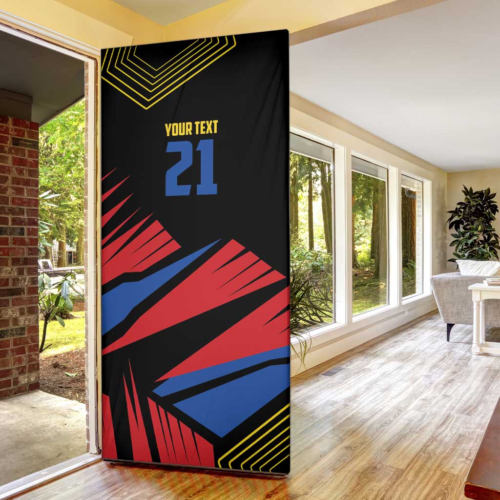 Custom Caribbean Cricket Antigua and Barbuda Door Cover - Wonder Print Shop