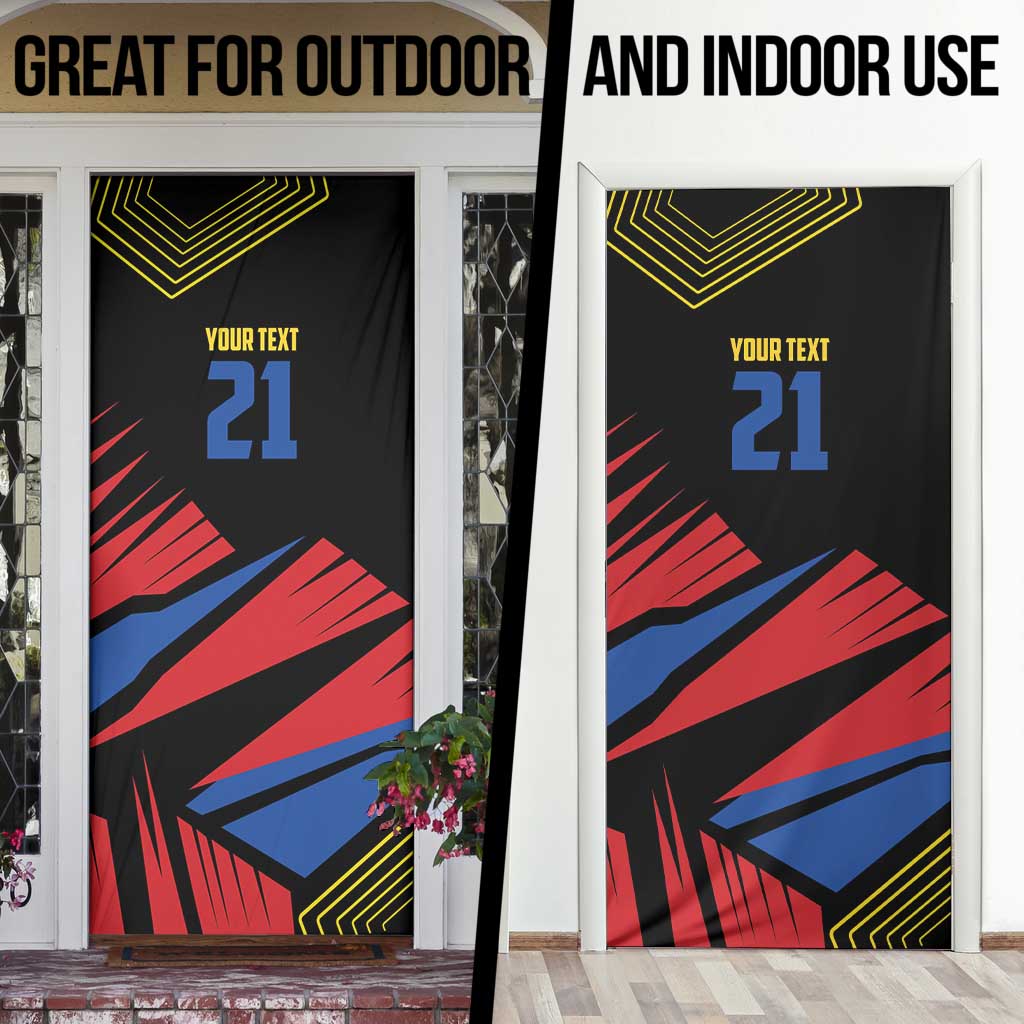 Custom Caribbean Cricket Antigua and Barbuda Door Cover - Wonder Print Shop
