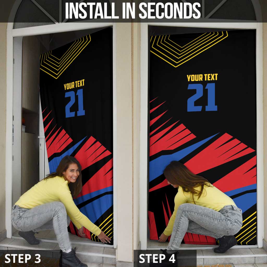 Custom Caribbean Cricket Antigua and Barbuda Door Cover - Wonder Print Shop