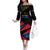 Custom Caribbean Cricket Antigua and Barbuda Family Matching Off The Shoulder Long Sleeve Dress and Hawaiian Shirt - Wonder Print Shop