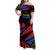 Custom Caribbean Cricket Antigua and Barbuda Family Matching Off Shoulder Maxi Dress and Hawaiian Shirt - Wonder Print Shop